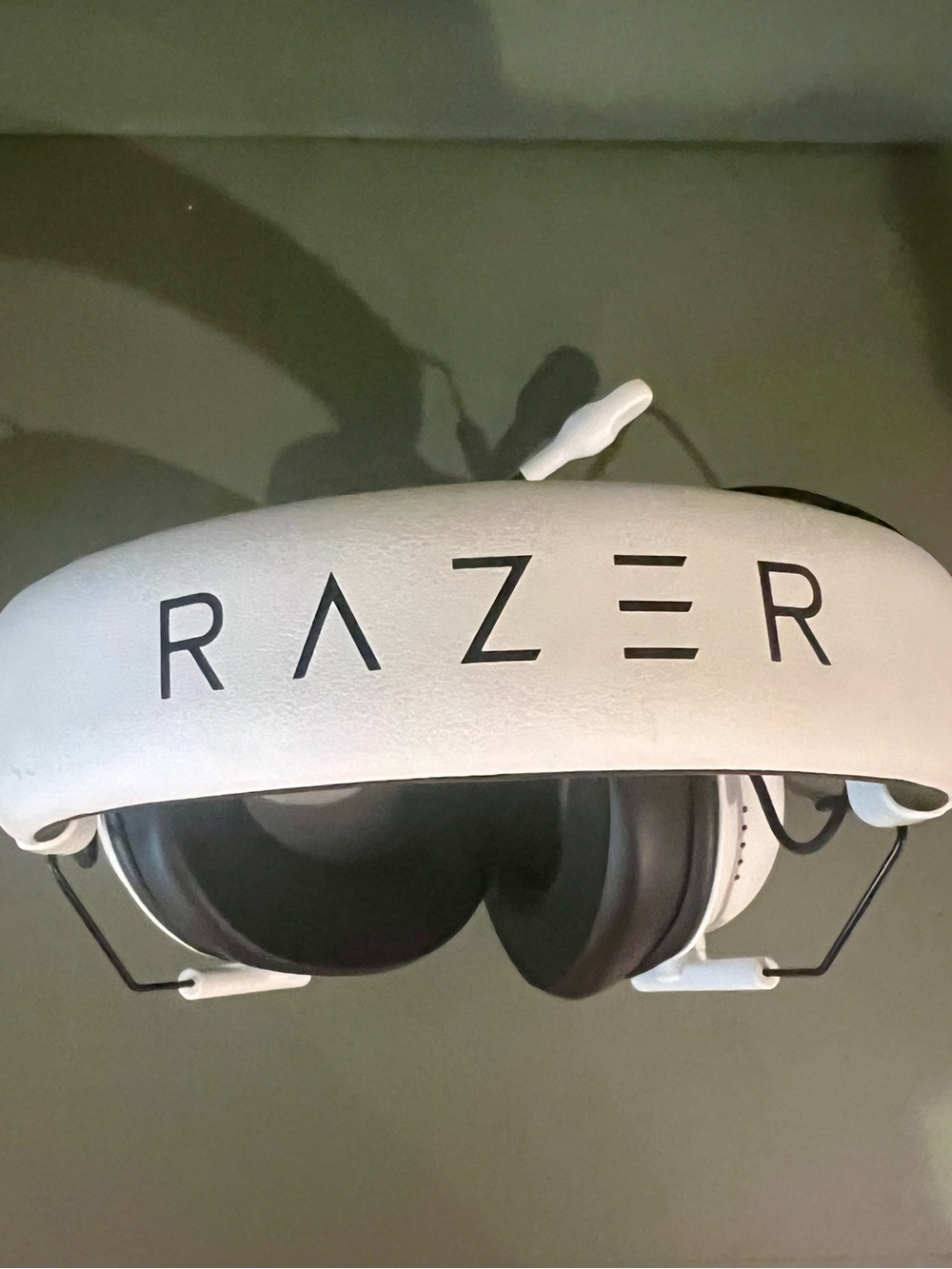 Razer White and Black Over-Ear Gaming Headset